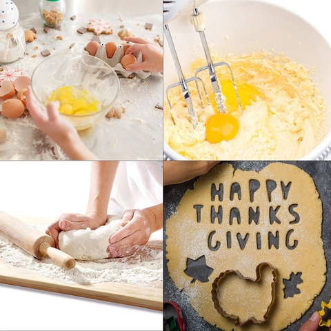 Thanksgiving Cookie Cutter Mold Stainless Steel Pumpkin Maple Leaf Turkey Squirrel Shape DIY Baking Autumn Harvest Tool