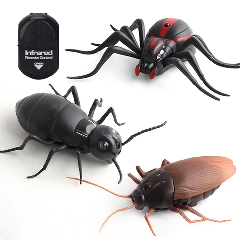 Infrarot Fernbedienung Simulation Insekt Spielzeug Realistische Kunststoff Spinne Ameise Kakerlake Streich Tiermodell