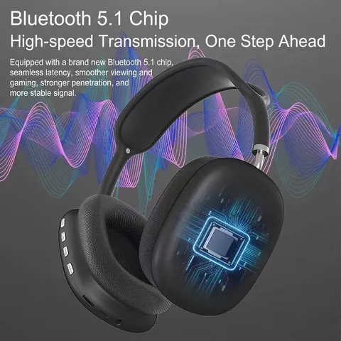 P9 Draadloze Over-Ear Bluetooth Hoofdtelefoon HiFi Stereo Geluid Headset Microfoon Voor Muziek Sport Dagelijks Gebruik