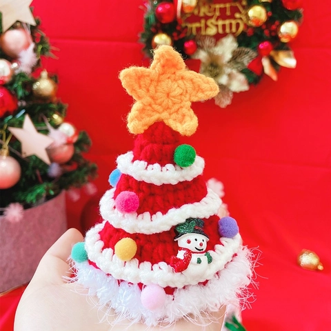 Cappello E Collare Natalizio Per Animali Domestici In Maglia Decorazione Stella Pompon Per Gatti Cani Piccoli Accessori