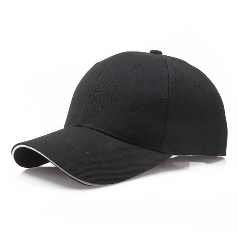 Solid Color Cotton Baseball Cap Curved Brim Adjustable Sun Protection Outdoor Sport Hat For Men Women Unisex