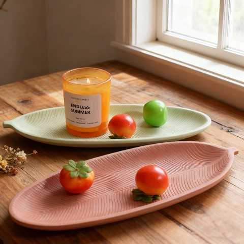 Leaf Shaped Tray Silicone Mold For DIY Resin Casting Home Decor Jewelry Dish Storage Plate Natural Style Organizers