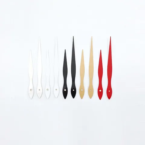 Clock Hands DIY Replacement Aluminum Metal For Quartz Wall Clock Leaf Shape Hour And Minute Pointers Multi Color