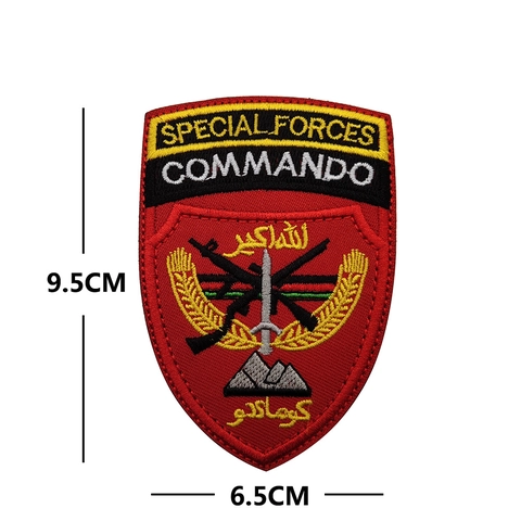 Tactical Morale Patch Afghanistan Flag ISAF Special Forces Commando Military Embroidery Fabric Badge Hook Loop Backing