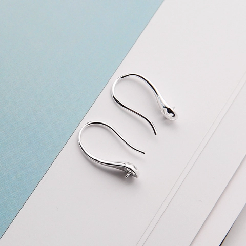 925 Sterling Silber Ohrhaken High Heel Form Ohrdraht Zubehör Mit Künstliche Perlenstift Für DIY Schmuckherstellung