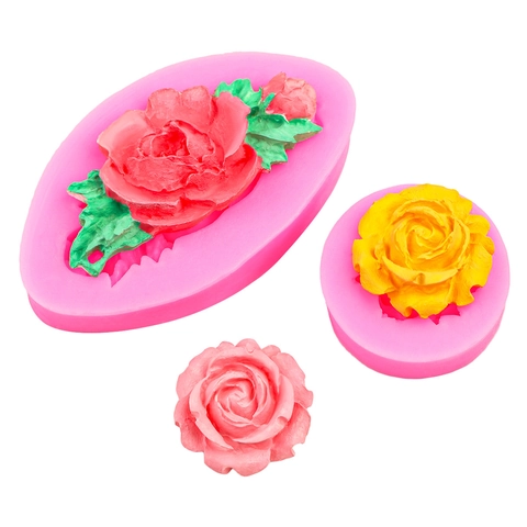 Rose Flower Silicone Mold For Fondant Chocolate Cake Baking DIY Resin Clay Soap Craft Decorative Handmade Accessory