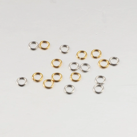 Closed Jump Rings 304 Stainless Steel Jewelry Findings For Bracelet Necklace DIY Making Connection Polished Accessories