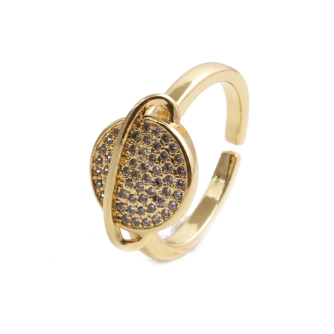 Universum Planet Stern Offene Ringe Kupfer Zirkon Verstellbar Quadratisch Emaille Mode Schmuck Für Damen
