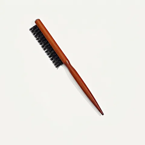 Spazzola Per Cotonare Professionale In Setole Di Cinghiale A Più File Pettine Per Acconciature Con Manico In Legno O Plastica A Coda