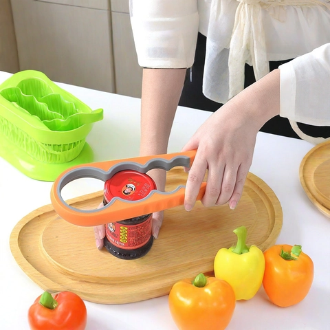 Apribottiglie Apriscatole Multi Dimensione Impugnatura Antiscivolo Ergonomico PP TPR Plastica Manuale Gadget Cucina Togli Tappi