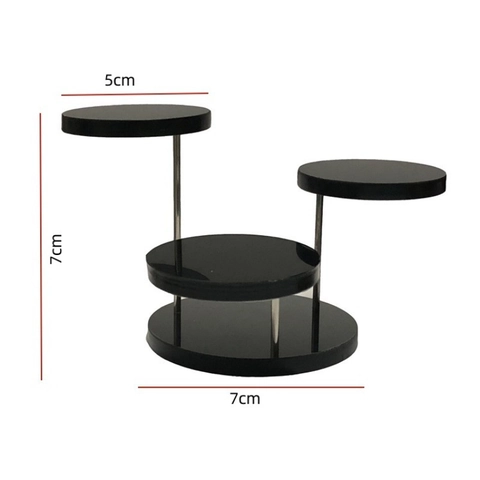 Acrylic Jewelry Display Stand Multi-Tier Round Spiral Organizer For Rings Earrings Cupcakes Elegant Desktop Holder