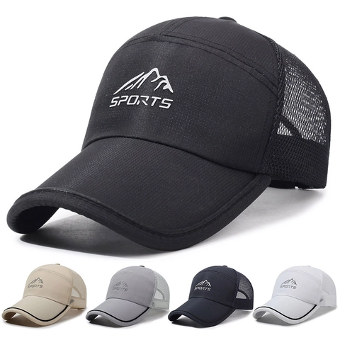 Cappellino Da Baseball In Rete Asciugatura Rapida Traspirante Sport All Aperto Protezione Solare Cappello Trucker Uomo
