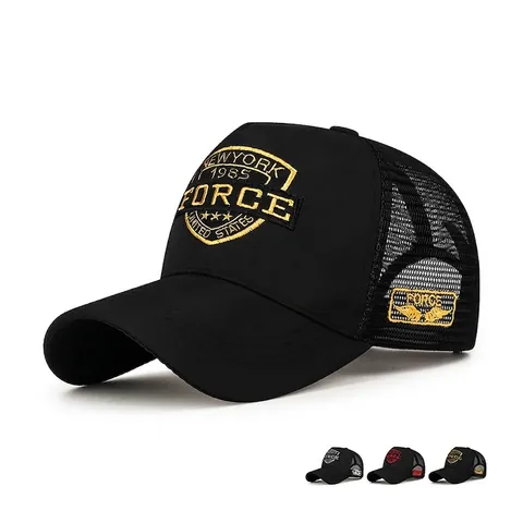 Cappello Trucker Ricamo New York 1985 Rete Traspirante Protezione Solare Baseball Cap Regolabile Vintage Sportivo