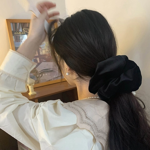 Großer Samt Haargummi Vintage Übergroße Samt Ponytail Halter Elastisches Haarband Für Damen Eleganter Haarschmuck