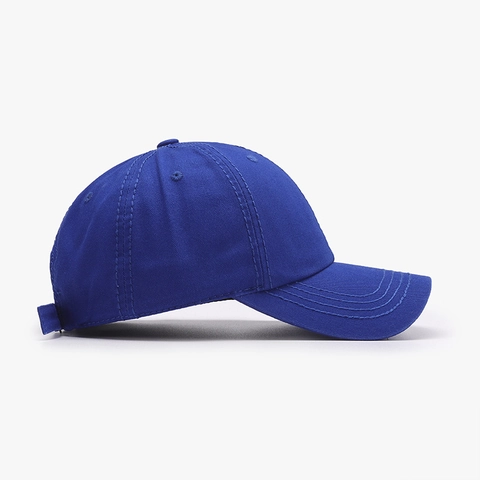 Washed Cotton Baseball Cap Breathable Soft Top Adjustable Outdoor Sun Hat Minimalist Solid Color For Men Women