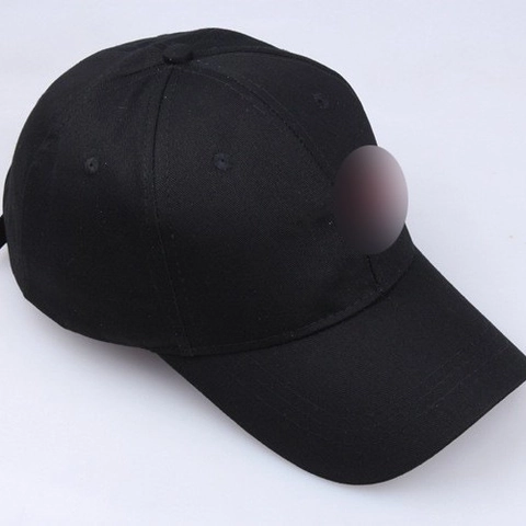 Berretto Da Baseball In Cotone Ricamato Classico Nero Cappello Da Sole Regolabile Per Uomini Donne Sport