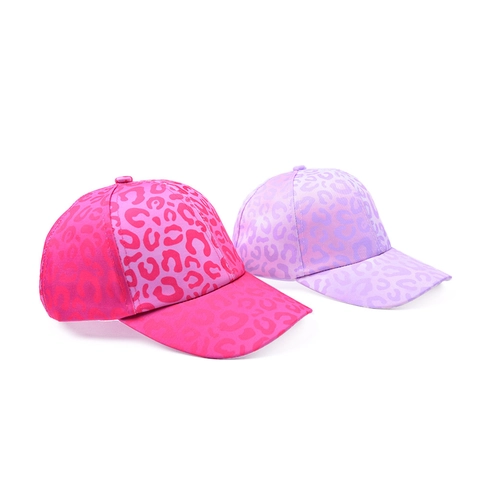 Kids Baseball Cap Cotton Leopard Print Adjustable Sunshade Outdoor Travel Fashion Hat For Toddlers Girls Boys