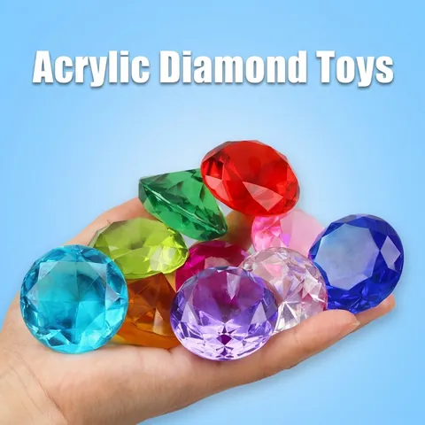 Acryl Kristallen Diamanten Plastic Gekleurde Ijsblokjes Voor Kinderen Speelgoed Verjaardagsfeestje Decoraties Vaasvuller Kunstmatige Edelstenen
