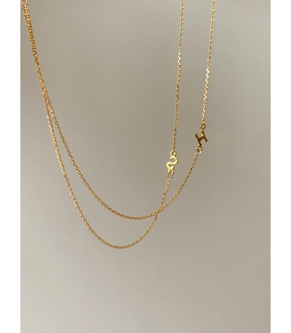 Halskette Mit Buchstaben S H Anhänger 925 Sterlingsilber Minimalistische Schlüsselbeinkette Für Damen Eleganter Schmuck