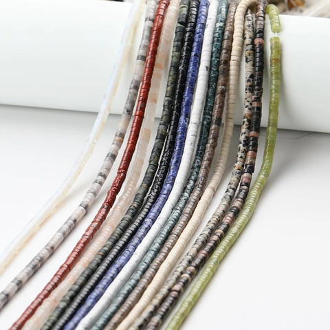 Perle Heishi In Pietra Naturale Disco Distanziatore Filo Sciolto Per Creazione Gioielli Accessori Fai Da Te