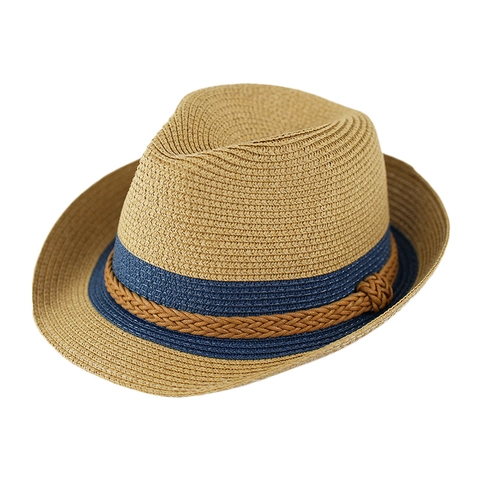 Καλοκαιρινό Ψάθινο Καπέλο Fedora Panama Υφαντό Χαρτί Αντηλιακή Προστασία Αναπνεύσιμο Διακοπές Παραλία Ρετρό Τζαζ Στυλ Άνδρες Γυναίκες