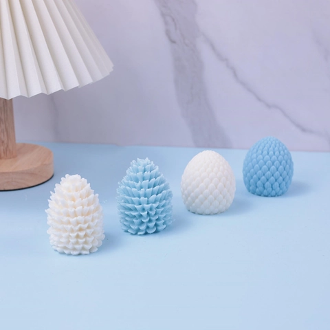 Pine Cone Shape Silicone Candle Mold 3D DIY Aromatherapy Wax Craft Tool For Christmas Decor Easy Demolding Soft