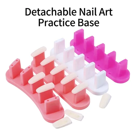 Nail Art Practice Stand Plastic Detachable Display Holder For Manicure Training Professional Tool