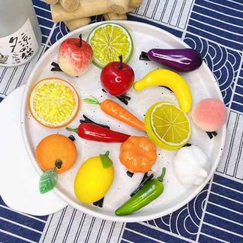 Divertenti Mollette Per Capelli Simulazione Frutta Verdura Resina Realistica Cibo Fermagli Becco Anatra Copricapo Carino