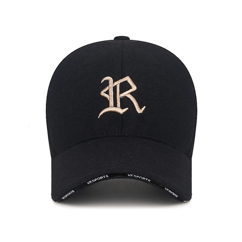 Cappello Da Baseball Invernale Lana Sintetica Ispessita Caldo Antivento Ricamo Lettera R Berretto Sportivo Regolabile