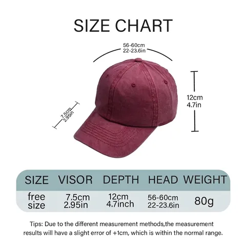 Washed Cotton Baseball Cap Retro Distressed Solid Color Vintage Adjustable Hat For Outdoor Sports Men Women