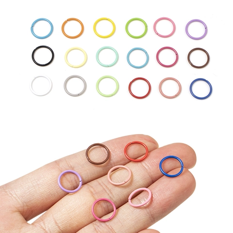 Colorful Iron Jump Rings DIY Jewelry Making Findings Electroplated Open Connectors For Handmade Bracelets Necklace Craft Accessories
