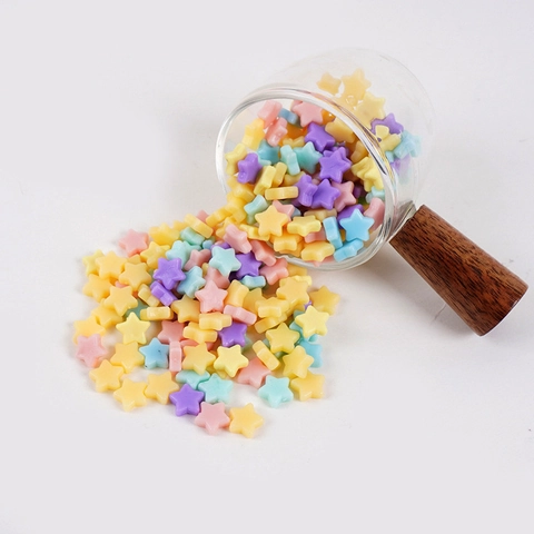 Breloques Étoiles En PVC Couleurs Macaron Simulation Bonbons Pour Création De Bijoux Nail Art Décor De Chaussures