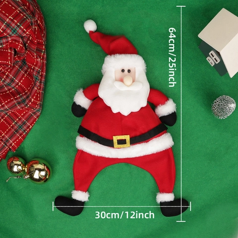 Cappello Di Babbo Natale Design Gambe In Peluche 3D Costume Per Festa Di Natale Novità Accessorio Per Vacanze Per Adulti Bambini