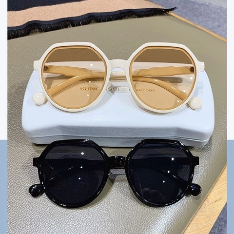 Occhiali Da Sole Geometrici Irregolari Retrò Grande Montatura PC Con Lente Resina Protezione UV Moda All Aperto Donna Uomo