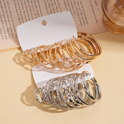 Orecchini A Cerchio Intrecciati Geometrici Tondi Metallo Con Perno In Argento Sterling 925 Per Donna Moda Accessorio Minimalista