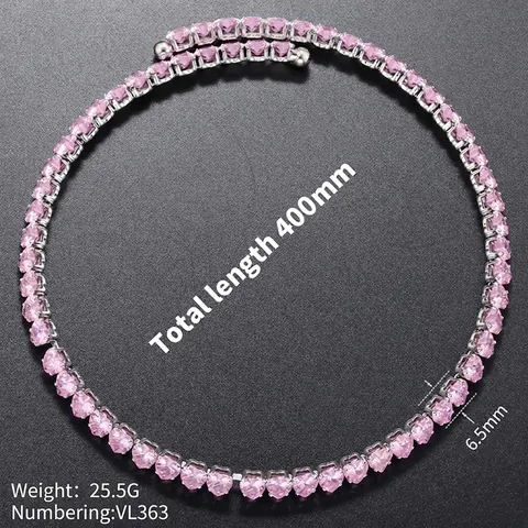 Collana E Bracciale In Rame Placcato Oro 18K Con Zirconia A Cuore Per Donna Romantico Pendente A Cuore Rosa Bianco