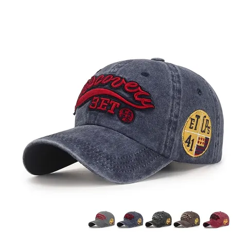 Cappello Da Baseball In Cotone Lavato Vintage Ricamato Stile Distressed Cappello Da Sole Per Uomo E Donna Sport Regolabile