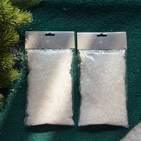 Artificial Snow White Plastic Granules Realistic Simulation Powder For Christmas Tree Winter Scene Decoration Photography Props