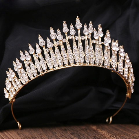 Corona Da Sposa In Lega Con Strass Tiara Per Matrimonio Festa Elegante Copricapo In Cristallo Per Donne
