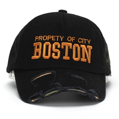 Vintage Baumwolle Baseballkappe Distressed Buchstaben Stickerei Gebogene Krempe Verstellbare Streetwear Sonnenhut