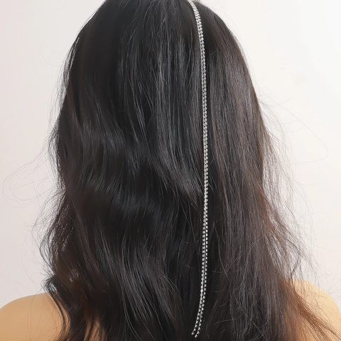 Funkelnde Strass Quaste Haarkette Lange Fransen Haarklammer Für Zöpfe Trendiges Haar Accessoire Für Frauen Mädchen