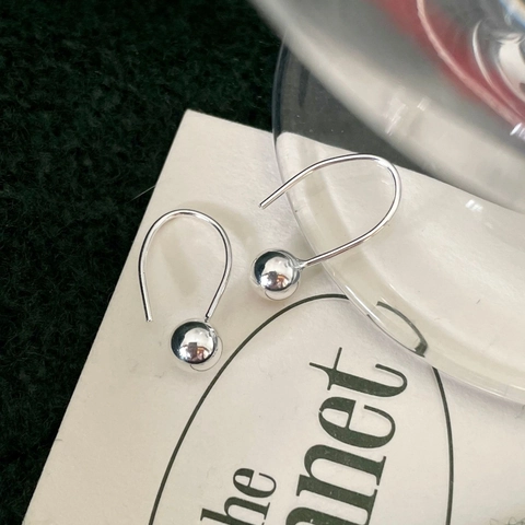 Orecchini Con Gancio Francese In Argento Sterling 925 Con Perla Rotonda Gioielli Minimalisti Eleganti Da Donna