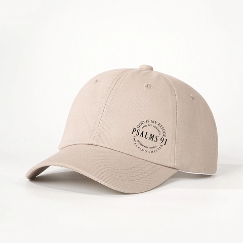 Casquette De Baseball Verset Biblique Psaume 91 Ajustable Chapeau Soleil Polyester Cadeau Chrétien Religieux Respirant