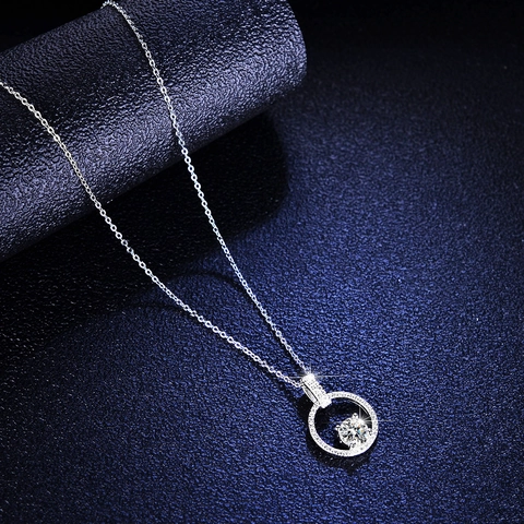 Collar de Colgante de Plata de Ley 925 Moissanita para Mujer Elegante Cadena de Clavícula en V Collar Geométrico Incrustado Joyería de Moda Regalo