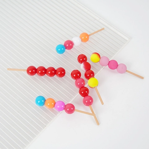 Miniature Simulation Food Candied Haws PVC DIY Craft Accessories For Dollhouse Decoration Creative Toy