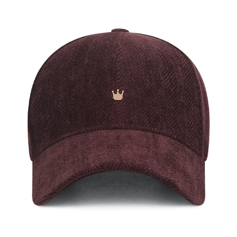 Cappello Da Baseball Spina Di Pesce Strutturato Distintivo In Metallo Corona Dorata Regolabile Outdoor Sport Tempo Libero Unisex