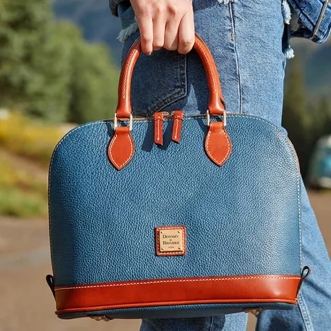 Women Shell Handbag Litchi Texture PU Leather Color Block Satchel Top Handle Crossbody Purse Versatile Fashionable