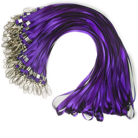 Lanyards Voor ID-Badges Nekriem Met Metalen Haak Duurzaam Polyester Voor Kantoor School Werknemer Student