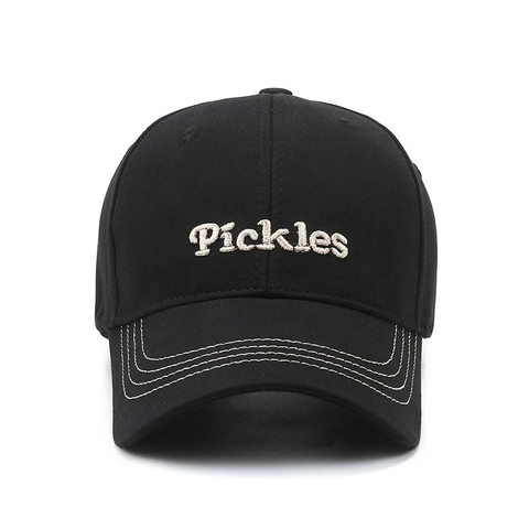Baseball Cap Polyester Cotton Pickles Letter Embroidery Adjustable Sun Protection Outdoor Sports Hat Unisex