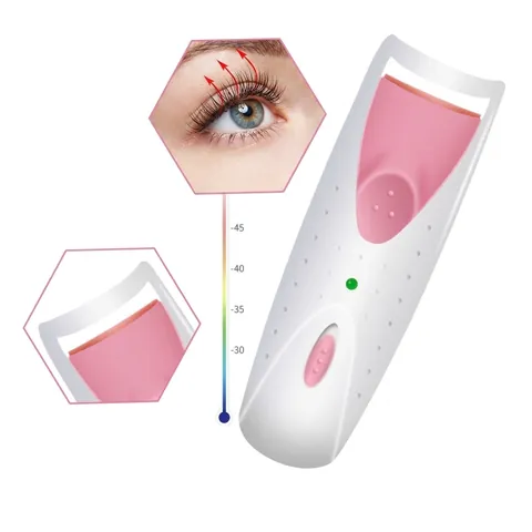 Portable Electric Heated Eyelash Curler Quick Heating Constant Temperature Eye Makeup Tool For Long Lasting Natural Curl